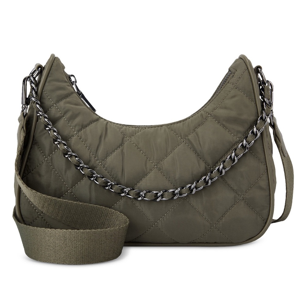 INC International Concepts Nylon Chilsea Crossbody (Moss) NWT